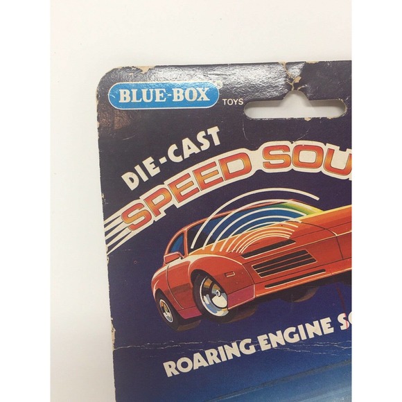 NIP Vintage Blue Box Speed Sounder Die Cast Blue Flame Car #3536 Macau NEW 1974 - Picture 5 of 12